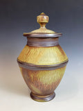 Metalic Ash Lidded Jar