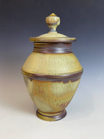 Metalic Ash Lidded Jar